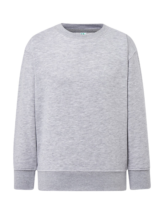 Crew Neck Sweatshirt Kid - Ash Melange
