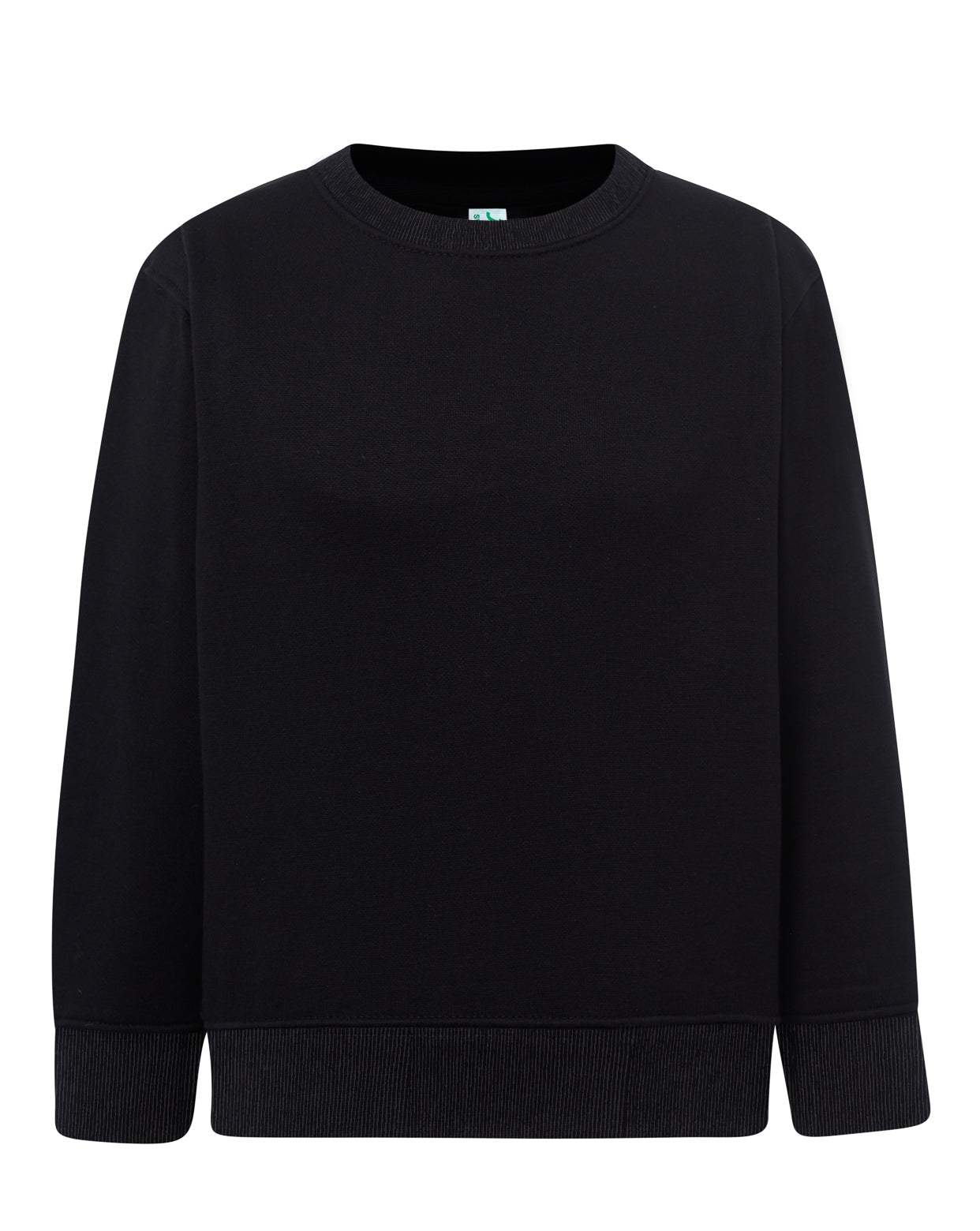 Crew Neck Sweatshirt Kid - Black