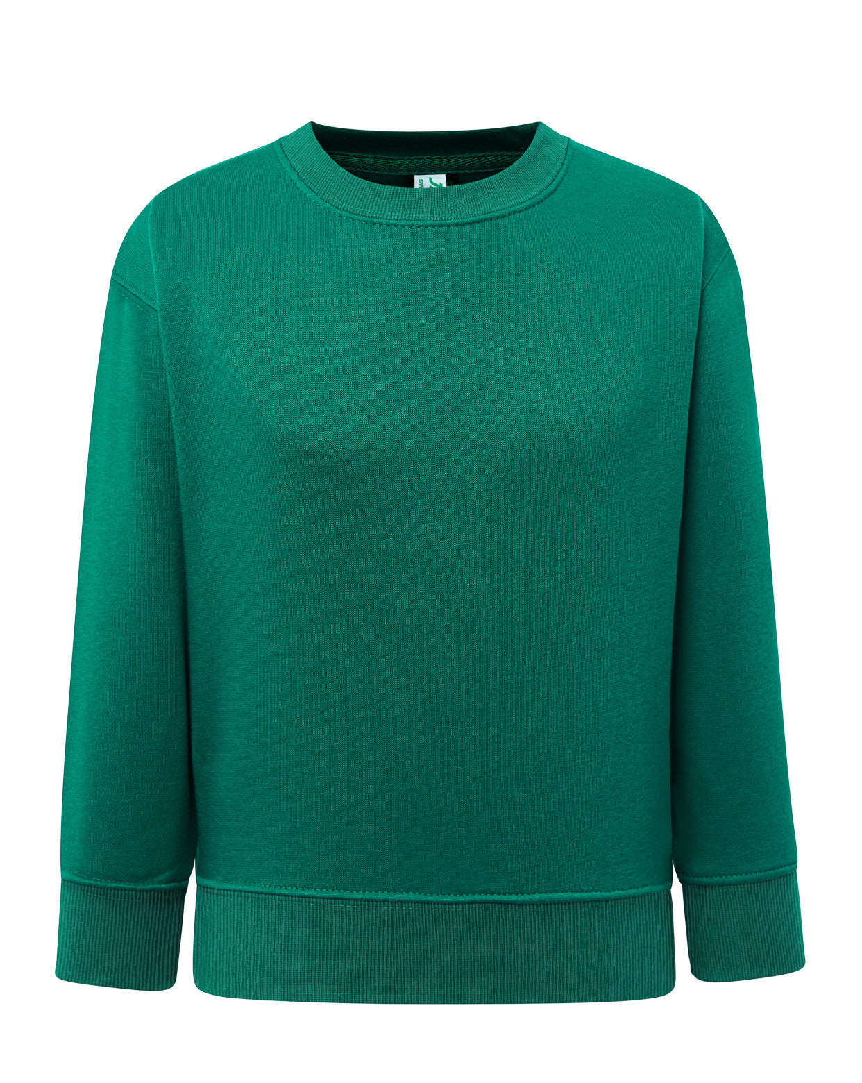 Crew Neck Sweatshirt Kid - Kelly Green
