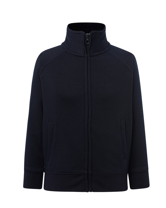 Kid Full Zip French Terry Sweatshirt - Navy