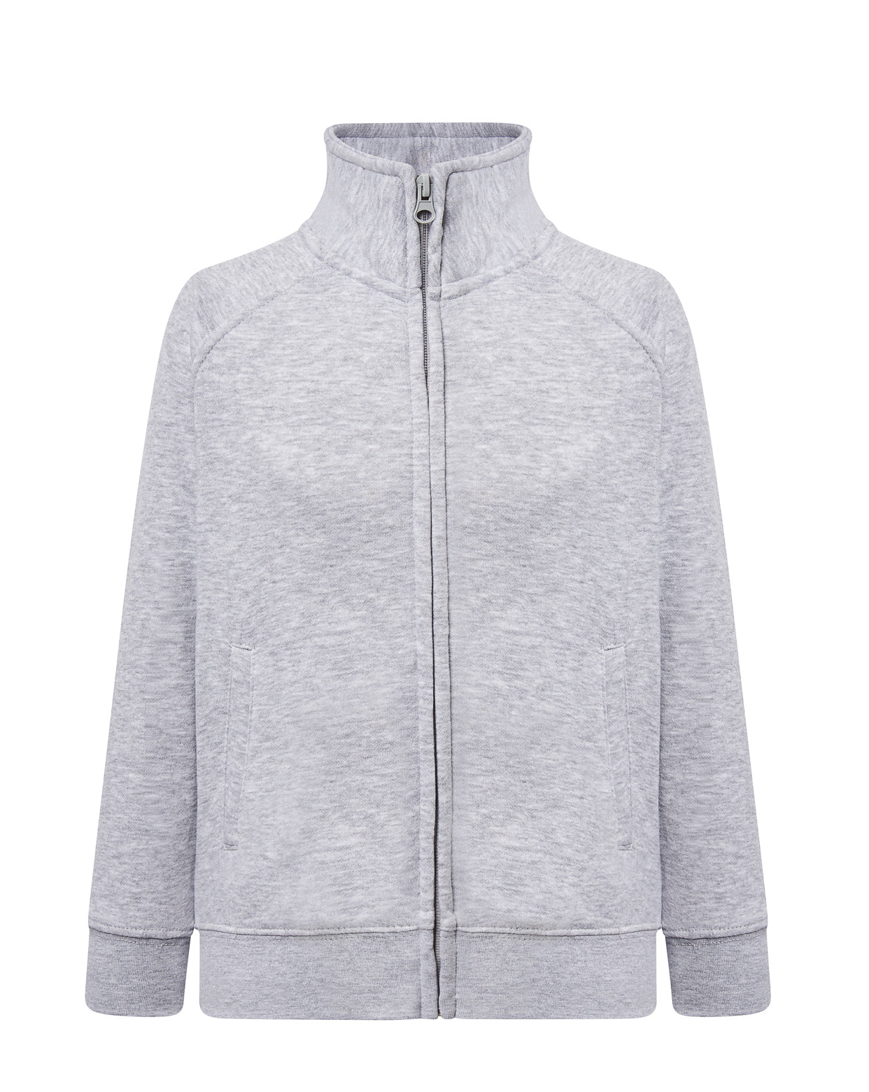 Kid Full Zip Sweatshirt - Ash Melange