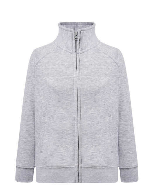 Kid Full Zip Sweatshirt - Ash Melange