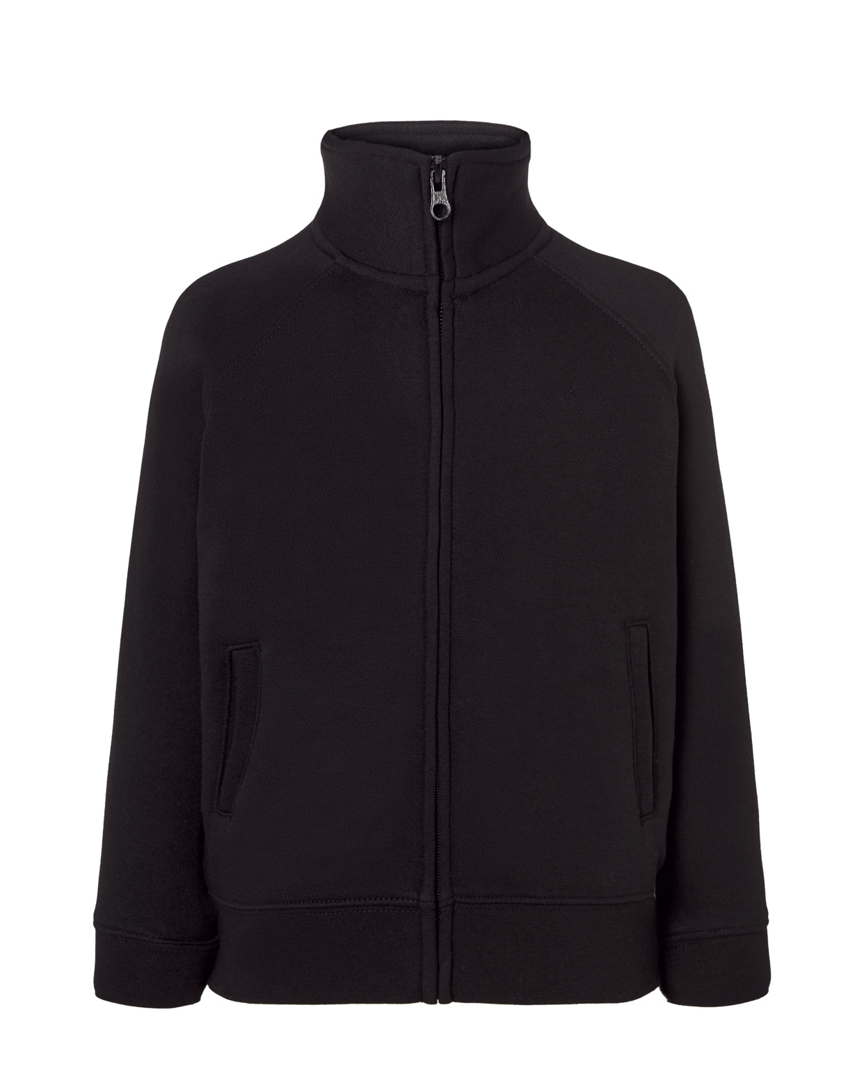 Kid Full Zip Sweatshirt - Black