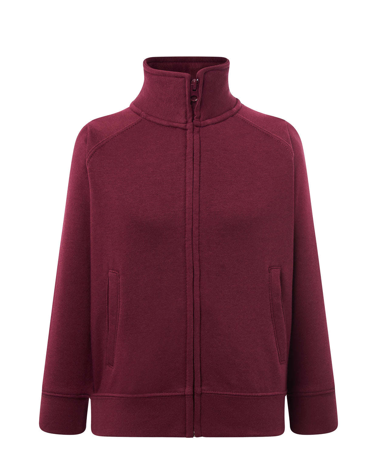 Kid Full Zip Sweatshirt - Burgundy