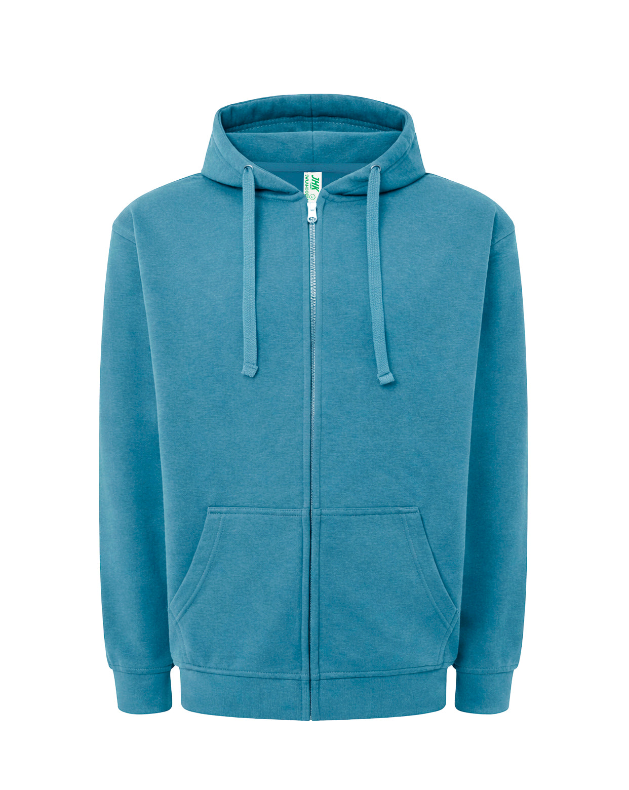 Hooded French Terry Sweatshirt - Petrol Blue