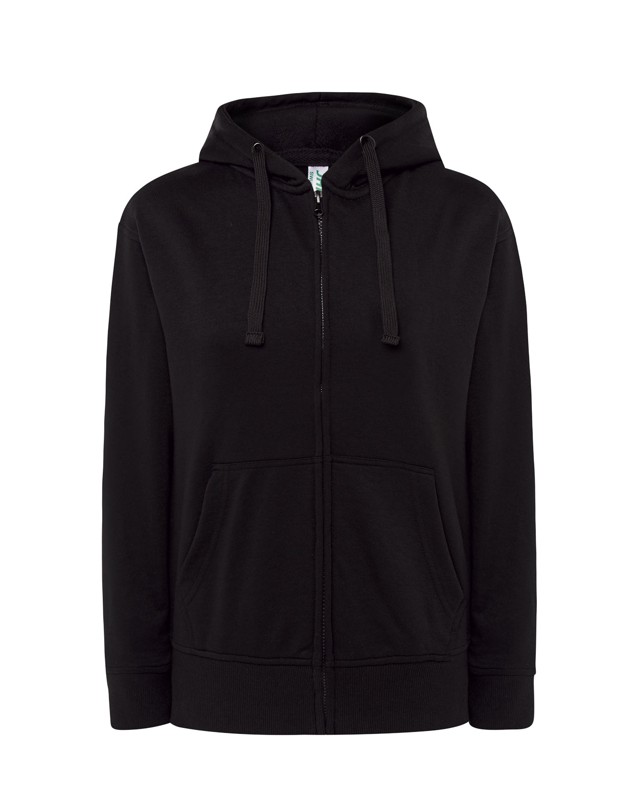 Hooded Lady French Terry Sweatshirt - Black
