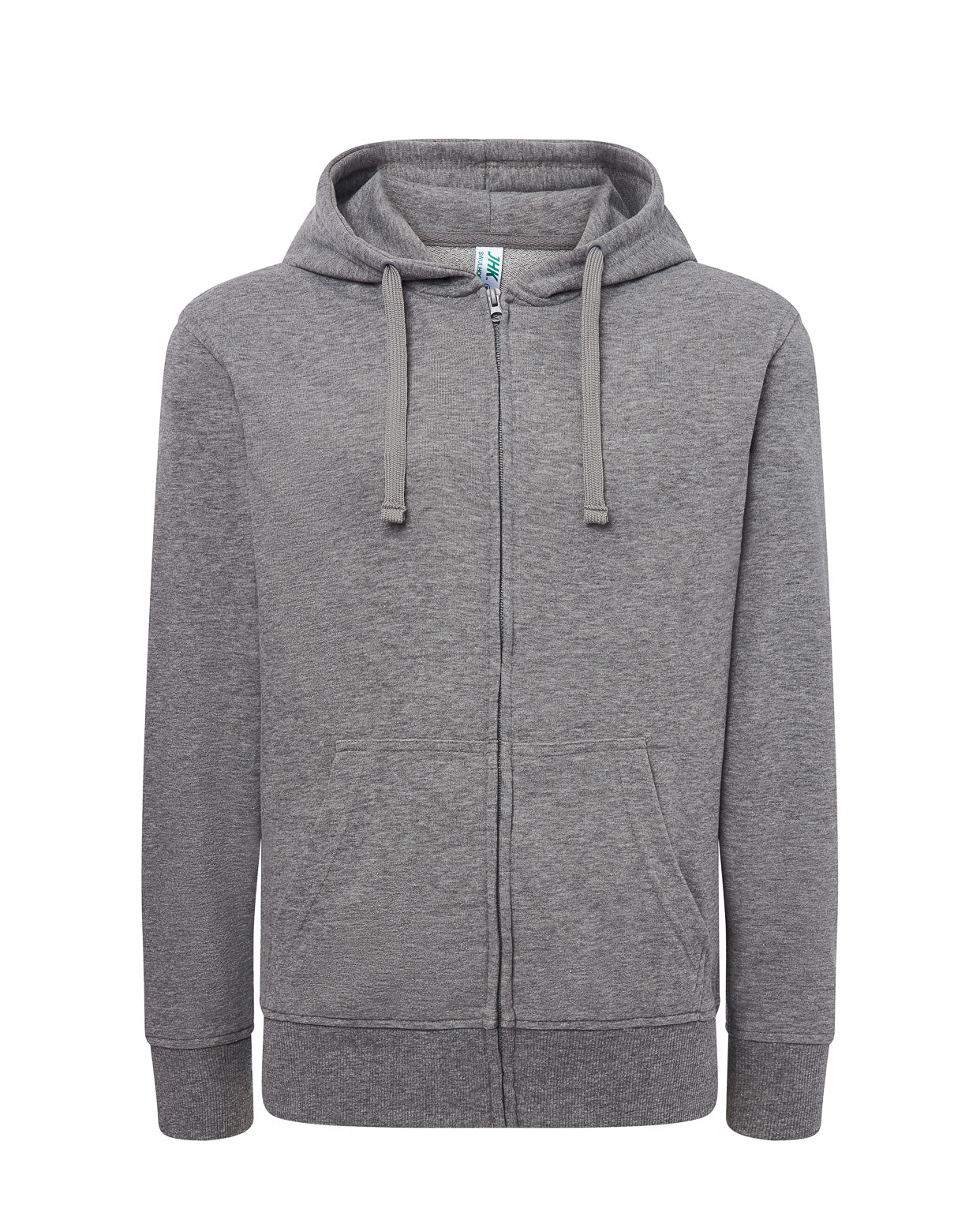 Lady Full Zip Hooded Sweatshirt - Grey Melange