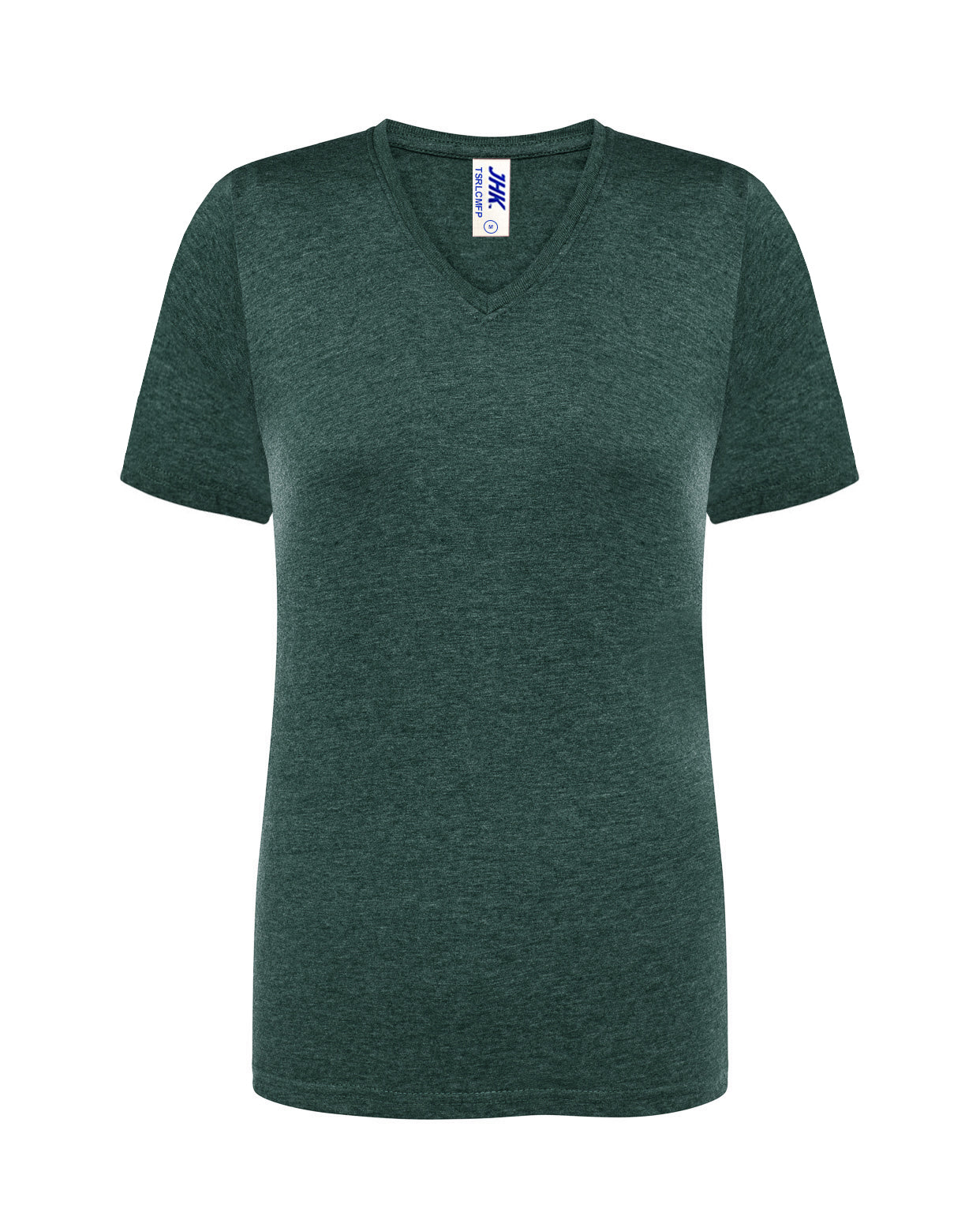 Lady Regular Comfort V-Neck - Bottle Green Heather