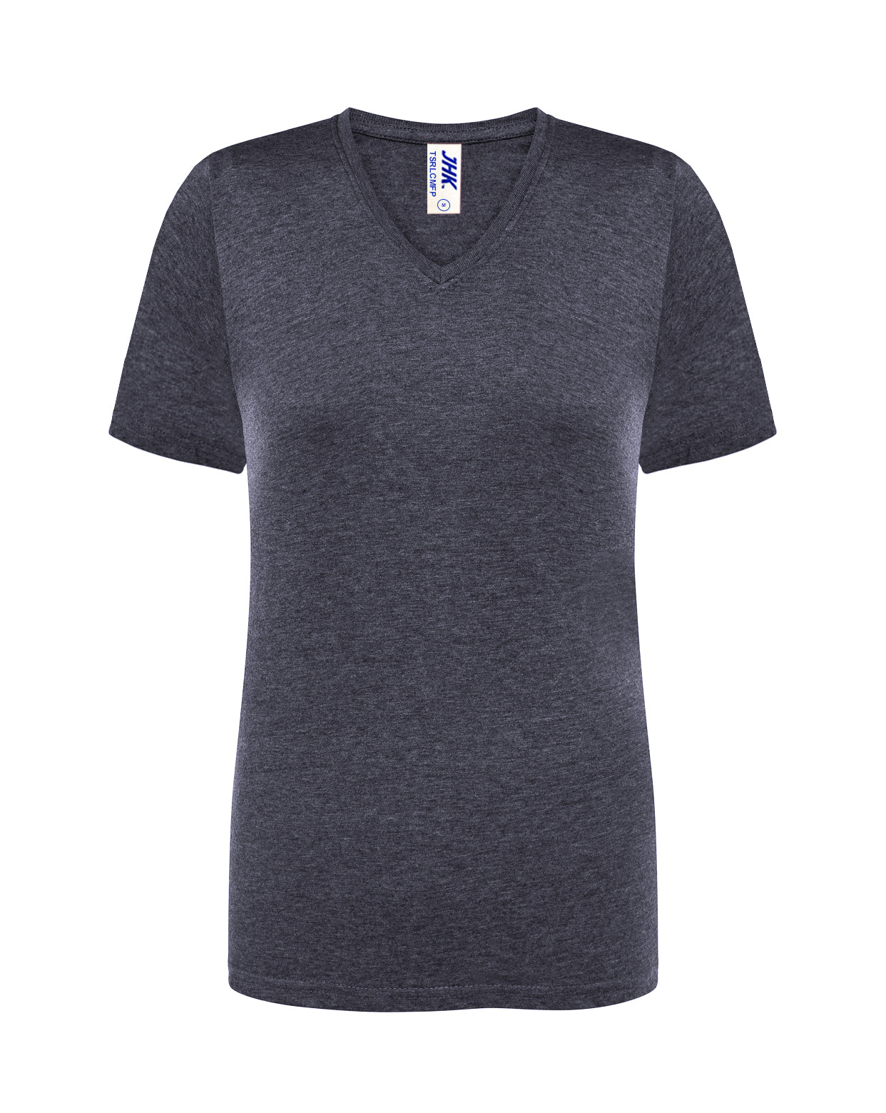 Lady Regular Comfort V-Neck - Denim Heather